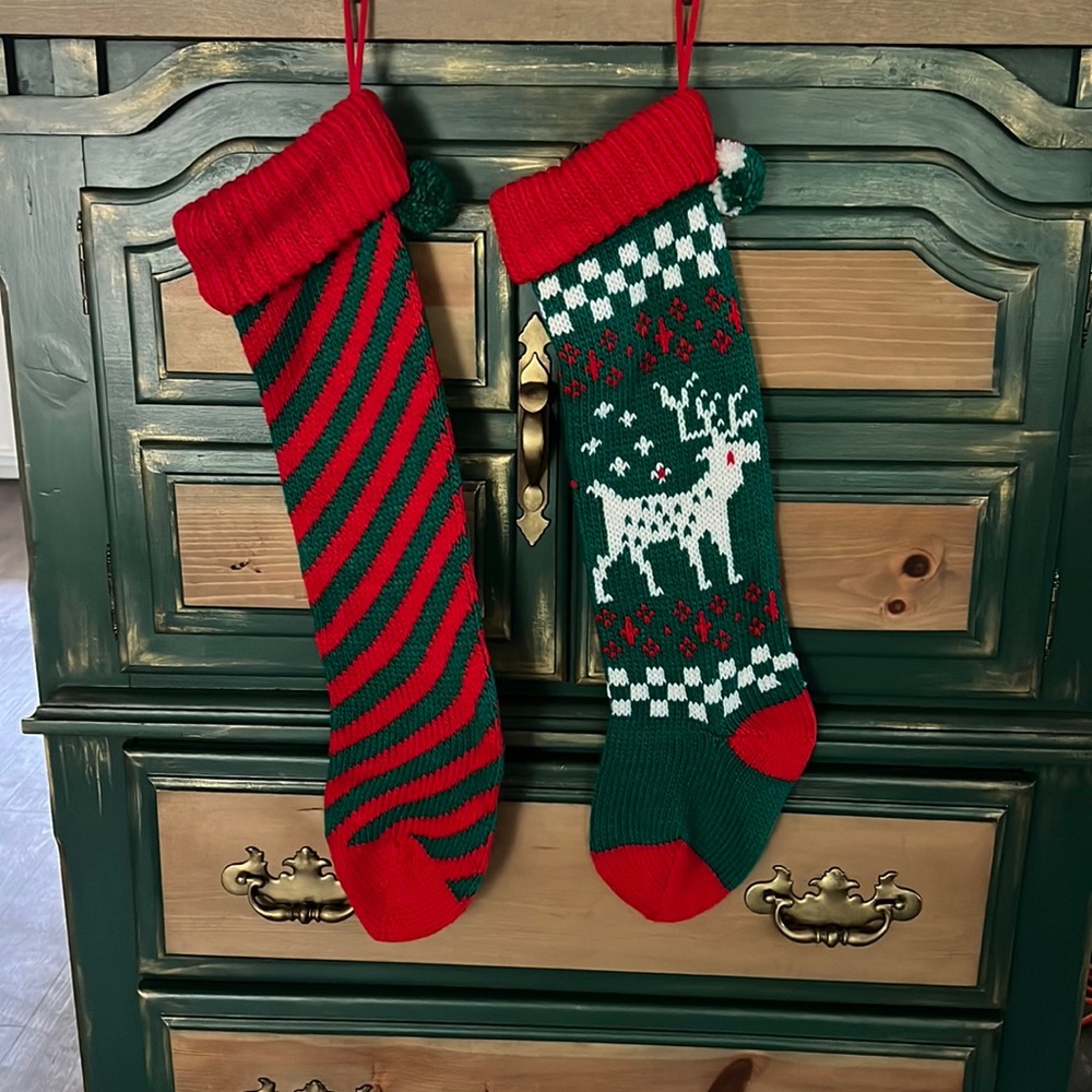 Vintage knitting socks
